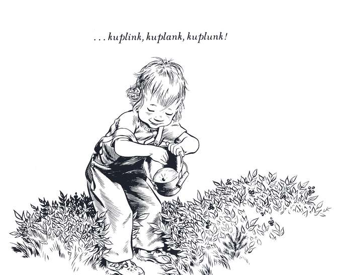Illustration from Blueberries for Sal by Robert McCloskey